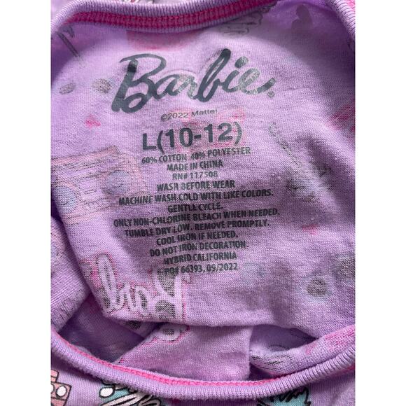 Barbie Dress Little Girl Large 10/12 Pink Purple‎ Knee Length School Play - Picture 4 of 4